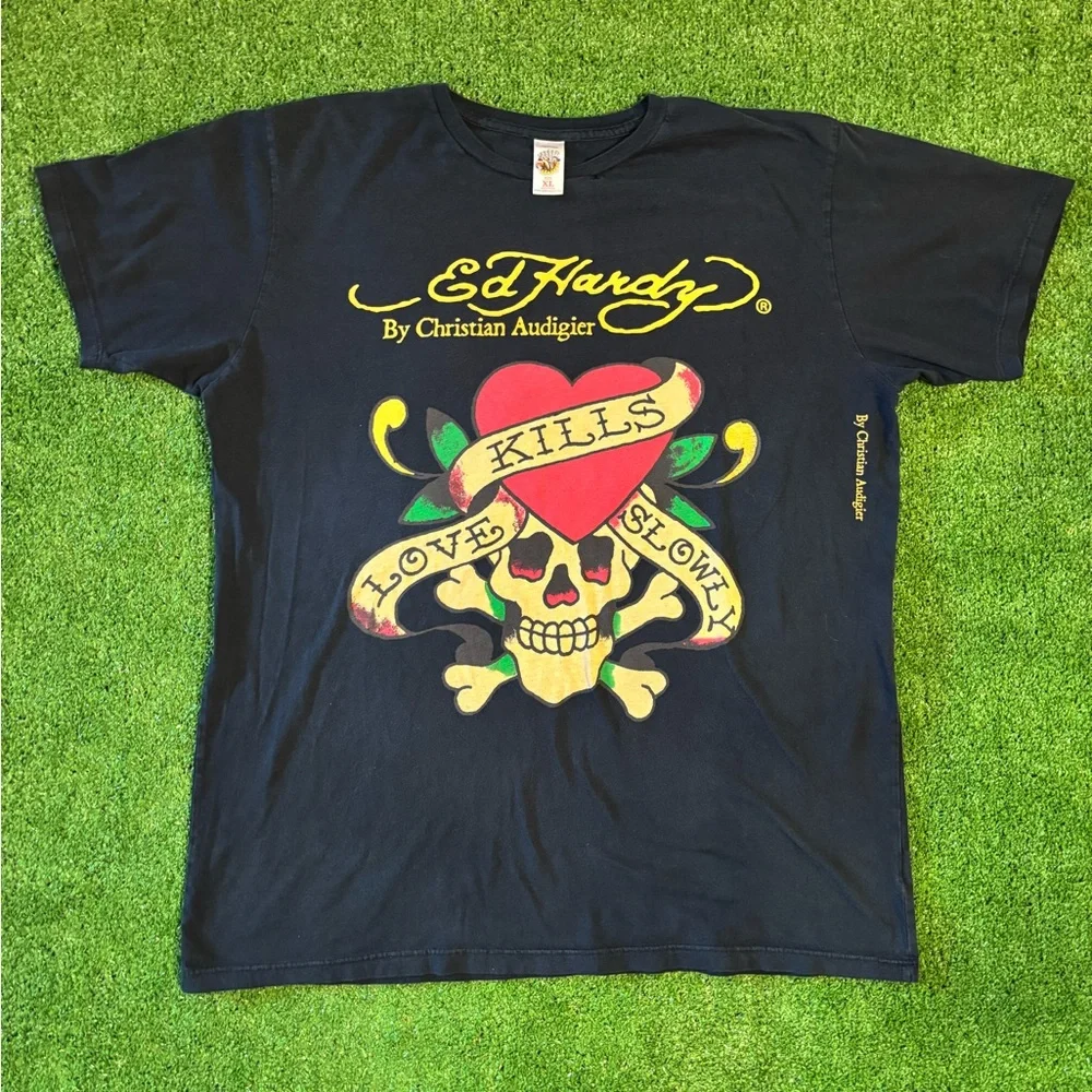 Ed Hardy Love Kills Slowly T-Shirt - Picture 1 of 7